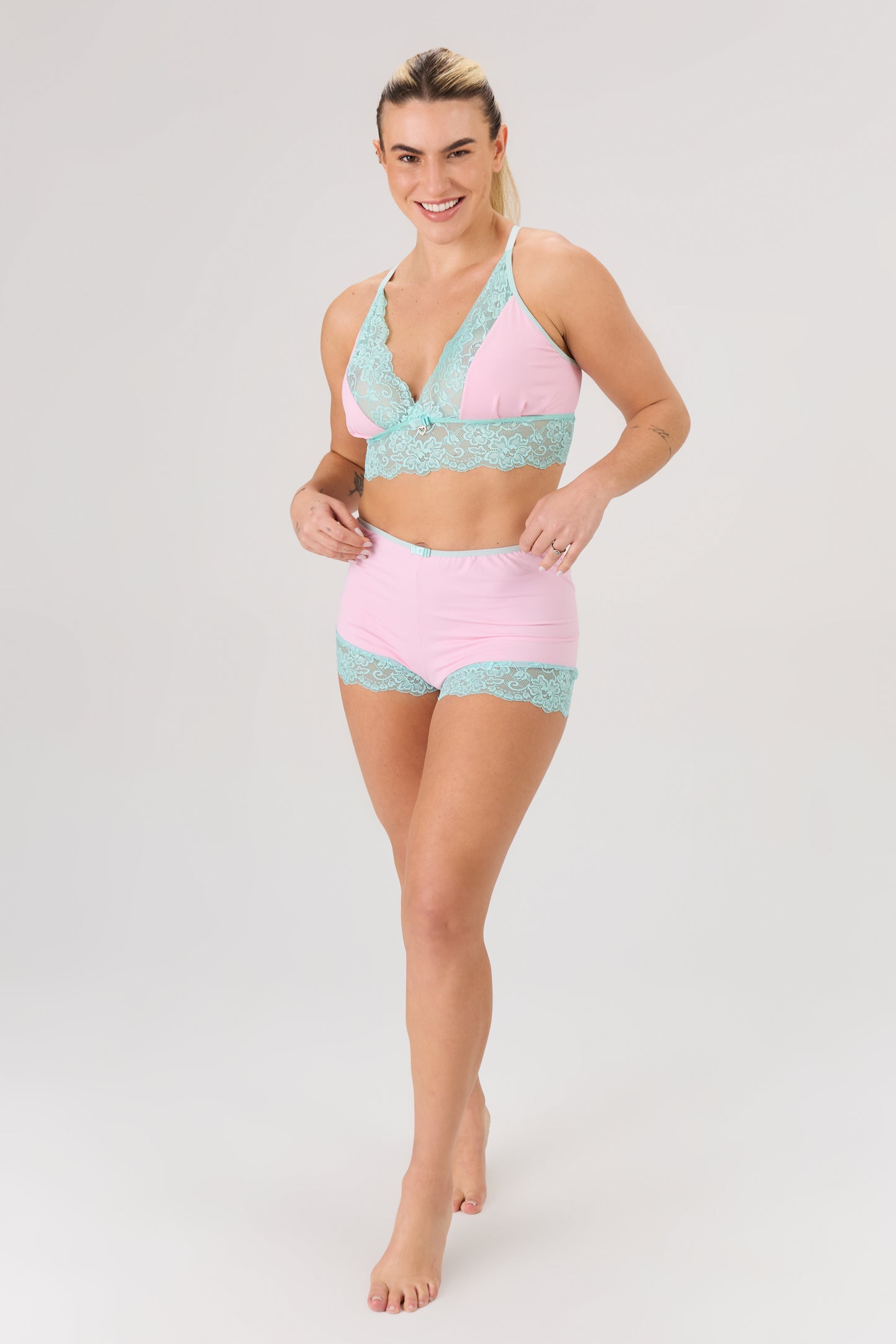 Minidoll Verde e Rosa