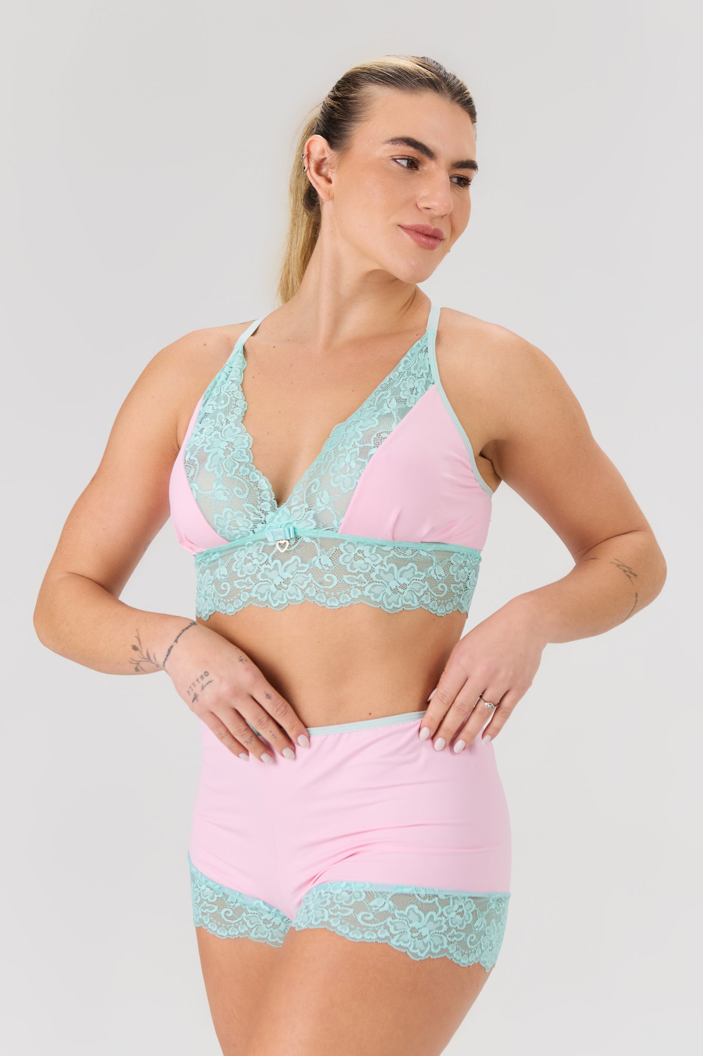 Minidoll Verde e Rosa