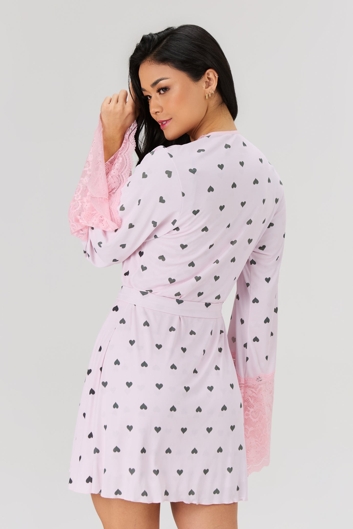 Kit Camisola e Robe - Coração