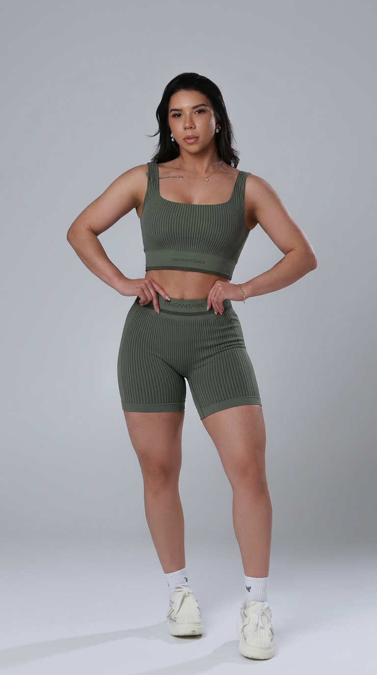 Top + Bermuda Poesia 3D