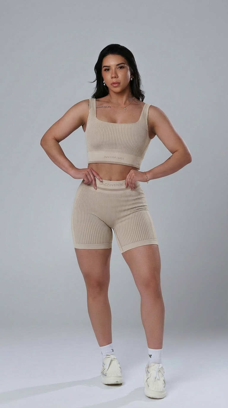 Top + Bermuda Poesia 3D